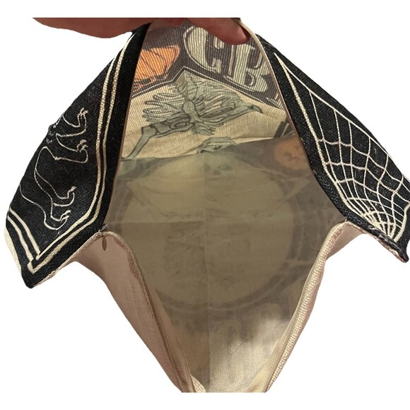 Halloween Keep It Creepy Pillow Cover Skeleton Black Cat Pumpkin Gothic Decor - Picture 3 of 6